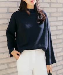 DHOLIC | ミラノリブボトルネックフレアスリーブプルオーバー(ニット/セーター)