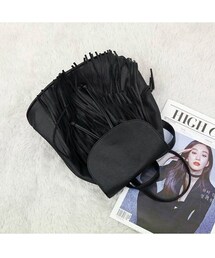 Aco Design | スエード フリンジ バッグ/リュック レザー おしゃれ/リュック フェイクレザー/フリンジ バッグ レディース(バックパック/リュック)