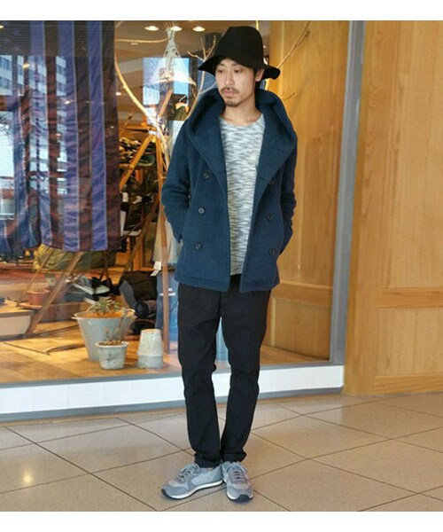 HAMNETT（ハムネット）の「【HAMNETT】 TAPERED SEMI WIDE PANTS（パンツ・メンズ・ブラック/ネイビー・S/M/L）」の15枚目の写真