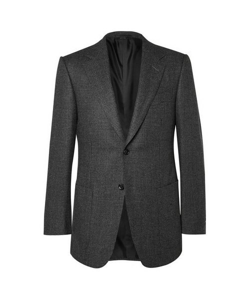 dunhill ダンヒル BELGRAVIA ウィンドウペン 2B スーツ dunhill（ダンヒル）の「Grey Belgravia Slim-Fit Prince of