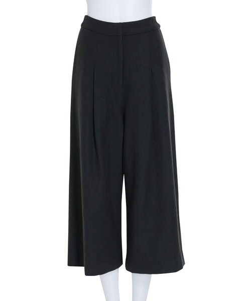 EMODA（エモダ）の「WOOL TUCK RELAXパンツ（パンツ・レディース・グレー/ブラック・S/M）」の4枚目の写真