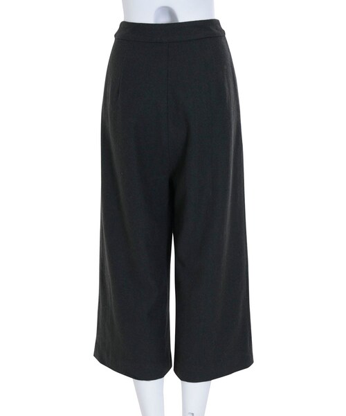 EMODA（エモダ）の「WOOL TUCK RELAXパンツ（パンツ・レディース・グレー/ブラック・S/M）」の6枚目の写真