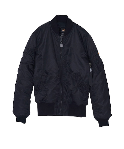 EMODA（エモダ）の「EMODA×アルファ MA-1 tight（ジャケット/アウター・レディース・ホワイト/ブラック/ネイビー/カーキ・XS/L）」の2枚目の写真