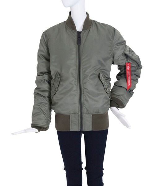 EMODA（エモダ）の「EMODA×アルファ MA-1 tight（ジャケット/アウター・レディース・ホワイト/ブラック/ネイビー/カーキ・XS/L）」の6枚目の写真