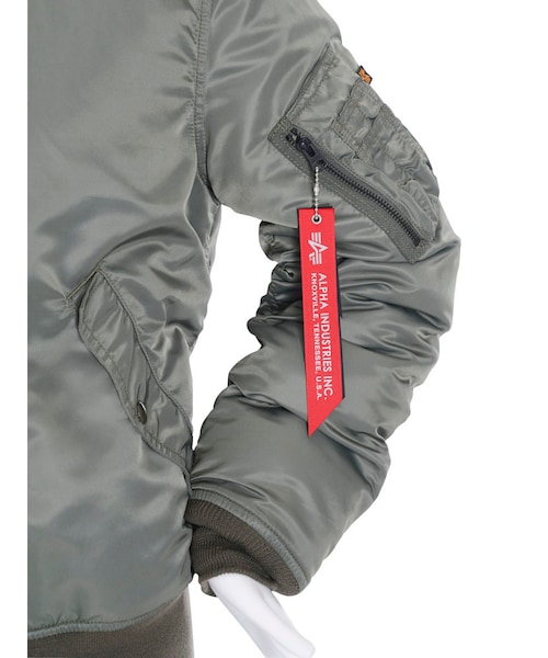 EMODA（エモダ）の「EMODA×アルファ MA-1 tight（ジャケット/アウター・レディース・ホワイト/ブラック/ネイビー/カーキ・XS/L）」の11枚目の写真