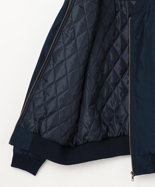 RAY CASSIN（レイカズン）の「MA-1ブルゾン（ジャケット/アウター・レディース・ブラック/ネイビー/カーキ・FREE）」の7枚目の写真