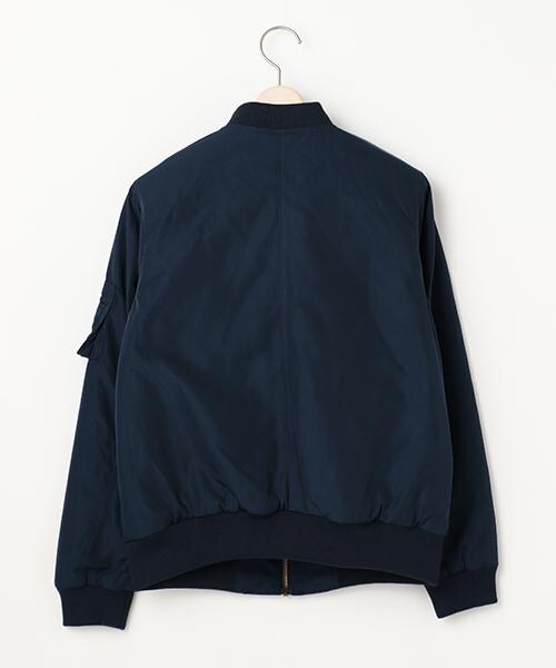 RAY CASSIN（レイカズン）の「MA-1ブルゾン（ジャケット/アウター・レディース・ブラック/ネイビー/カーキ・FREE）」の4枚目の写真