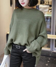 DHOLIC | アンバランスルーズフィットニット(ニット/セーター)