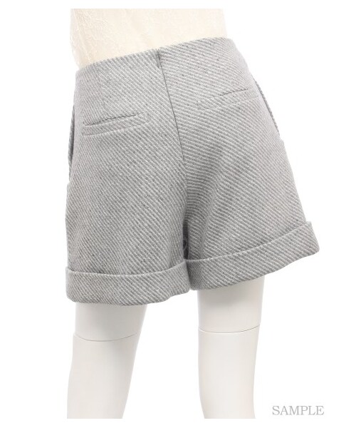 LILY BROWN（リリーブラウン）の「前ボタンショートパンツ（ショートパンツ・レディース・GRY/BLK/BEG・0/1）」の5枚目の写真