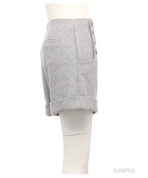 LILY BROWN（リリーブラウン）の「前ボタンショートパンツ（ショートパンツ・レディース・GRY/BLK/BEG・0/1）」の6枚目の写真