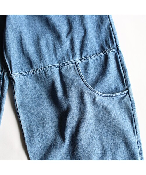 69（シックスティーナイン）の「Knee Pocket Pants（パンツ・Blue・XS/S/M/L）」の5枚目の写真