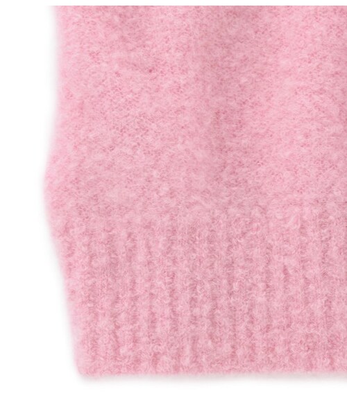 LE JUN（ルジュン）の「アルパカ混ループVネックプルオーバー（トップス・レディース・グレー/ホワイト/キャメル/ピンク・F）」の11枚目の写真