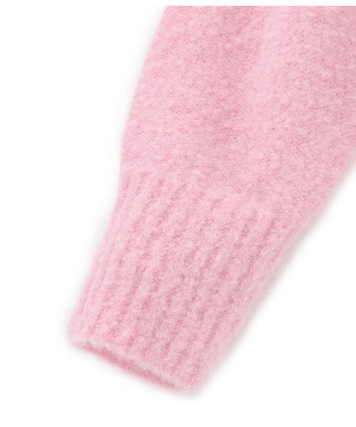 LE JUN（ルジュン）の「アルパカ混ループVネックプルオーバー（トップス・レディース・グレー/ホワイト/キャメル/ピンク・F）」の12枚目の写真