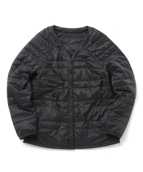 LE JUN（ルジュン）の「Vネックインナージャケット（ジャケット/アウター・レディース・ブラック/ベージュ/パープル・S/M）」の2枚目の写真