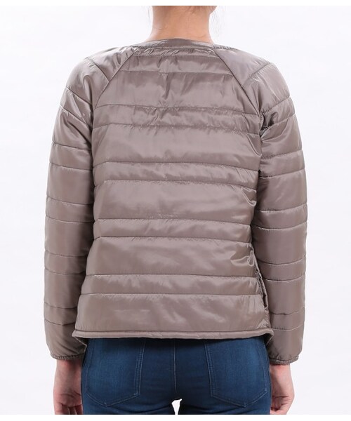 LE JUN（ルジュン）の「Vネックインナージャケット（ジャケット/アウター・レディース・ブラック/ベージュ/パープル・S/M）」の7枚目の写真