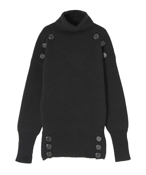 PAMEO POSE(パメオポーズ)の「SAILOR SWEATER(ニット/セーター・レディース・ブラック/レッド/グリーン・F)」の1枚目の写真