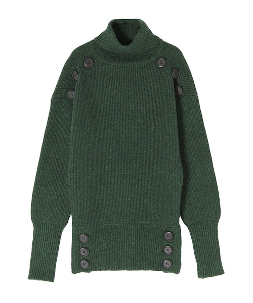 PAMEO POSE(パメオポーズ)の「SAILOR SWEATER(ニット/セーター・レディース・ブラック/レッド/グリーン・F)」の2枚目の写真