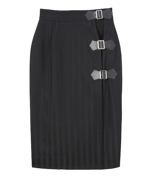 PAMEO POSE(パメオポーズ)の「WRAP TIGHT SKIRT(スカート・レディース・ブラック・F)」の1枚目の写真