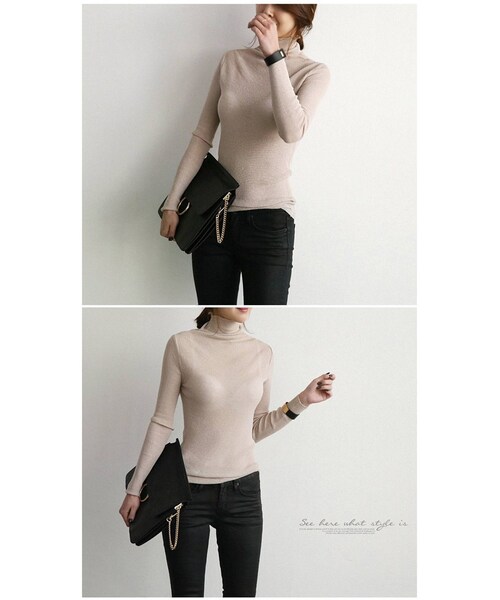 Aco Design（アコデザイン）の「クラッチバッグ レザー/ショルダーバッグ セカンドバッグ/２WAY クラッチバッグ（クラッチバッグ・レディース・ブラック・横：32　縦：25　マチ：3.5）」の3枚目の写真