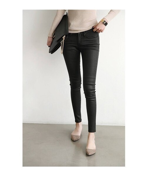 Aco Design（アコデザイン）の「クラッチバッグ レザー/ショルダーバッグ セカンドバッグ/２WAY クラッチバッグ（クラッチバッグ・レディース・ブラック・横：32　縦：25　マチ：3.5）」の4枚目の写真