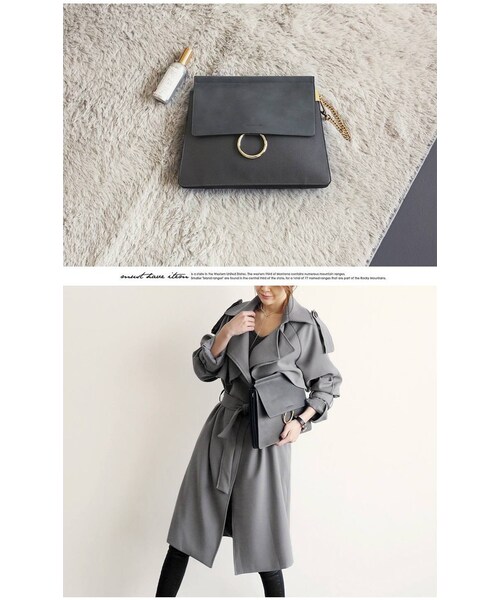 Aco Design（アコデザイン）の「クラッチバッグ レザー/ショルダーバッグ セカンドバッグ/２WAY クラッチバッグ（クラッチバッグ・レディース・ブラック・横：32　縦：25　マチ：3.5）」の6枚目の写真