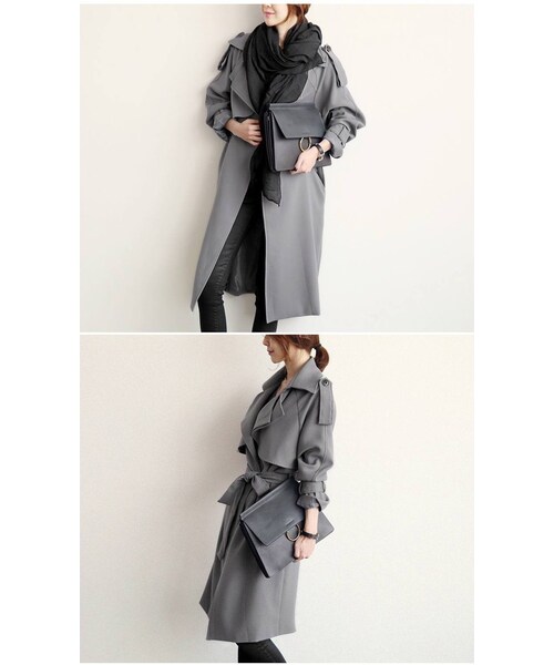 Aco Design（アコデザイン）の「クラッチバッグ レザー/ショルダーバッグ セカンドバッグ/２WAY クラッチバッグ（クラッチバッグ・レディース・ブラック・横：32　縦：25　マチ：3.5）」の10枚目の写真