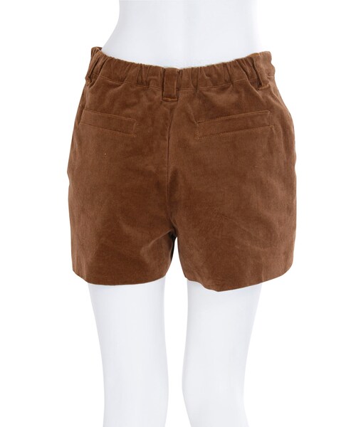 jouetie(ジュエティ)の「コーデュロイショートパンツ(パンツ・レディース・ブラック/ブルー/キャメル)」の7枚目の写真