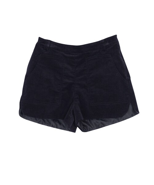 jouetie(ジュエティ)の「コーデュロイショートパンツ(パンツ・レディース・ブラック/ブルー/キャメル)」の1枚目の写真