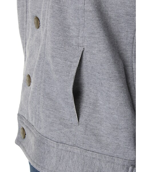 Ungrid（アングリッド）の「【Casual】裏毛JK（ジャケット/アウター・レディース・オフホワイト/グレー・F）」の10枚目の写真