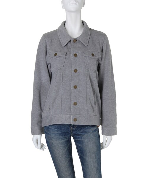 Ungrid（アングリッド）の「【Casual】裏毛JK（ジャケット/アウター・レディース・オフホワイト/グレー・F）」の3枚目の写真