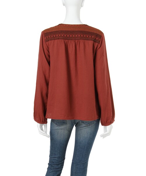 Ungrid(アングリッド)の「カラー刺繍ブラウス(トップス・レディース・オフホワイト/レッド/ネイビー・F)」の6枚目の写真