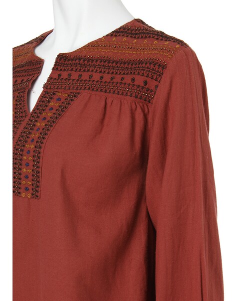 Ungrid(アングリッド)の「カラー刺繍ブラウス(トップス・レディース・オフホワイト/レッド/ネイビー・F)」の8枚目の写真