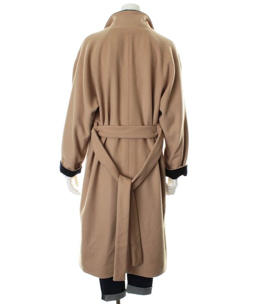 31 Sons de mode（トランテアン　ソン　ドゥ　モード）の「ウール配色ロングガウンコート★ポイント10倍★《予約アイテム》（ジャケット/アウター・レディース・オフホワイト/ライトグレー/キャメル・36/38）」の7枚目の写真
