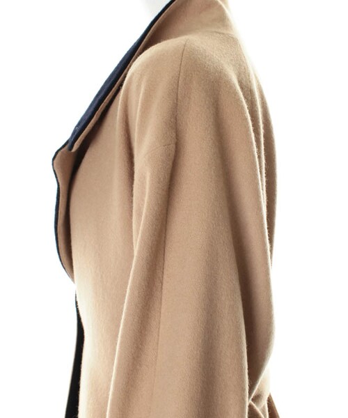 31 Sons de mode（トランテアン　ソン　ドゥ　モード）の「ウール配色ロングガウンコート★ポイント10倍★《予約アイテム》（ジャケット/アウター・レディース・オフホワイト/ライトグレー/キャメル・36/38）」の9枚目の写真