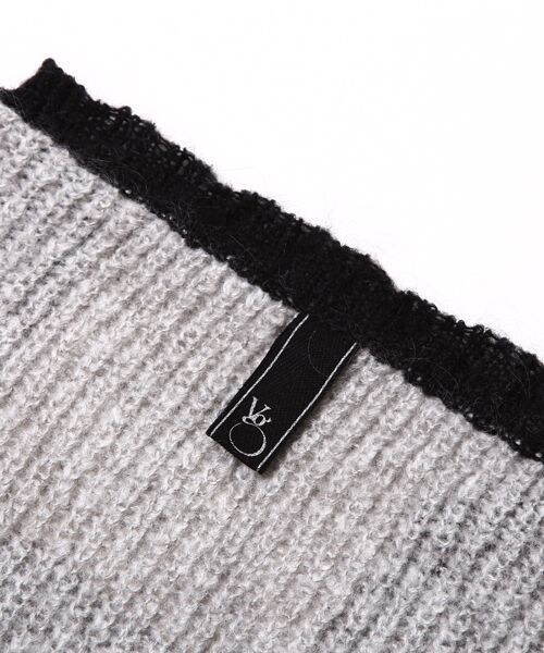 VIRGOwearworks（ヴァルゴウェアワークス）の「Strange border mohair モヘアボーダーニット（トップス・メンズ・WHITE/BLUE、BROWN/GRAY、GRAY/BLACK・2/3/4）」の5枚目の写真