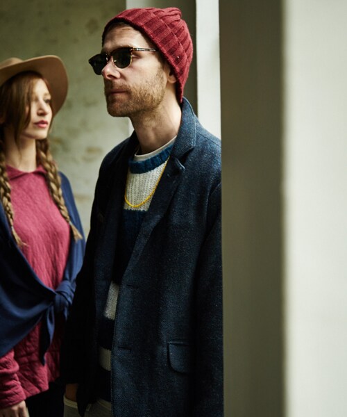 VIRGOwearworks（ヴァルゴウェアワークス）の「Strange border mohair モヘアボーダーニット（トップス・メンズ・WHITE/BLUE、BROWN/GRAY、GRAY/BLACK・2/3/4）」の6枚目の写真