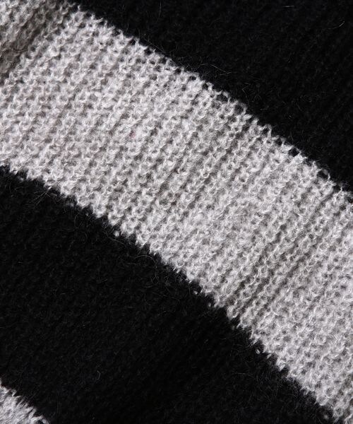 VIRGOwearworks（ヴァルゴウェアワークス）の「Strange border mohair モヘアボーダーニット（トップス・メンズ・WHITE/BLUE、BROWN/GRAY、GRAY/BLACK・2/3/4）」の3枚目の写真