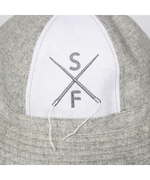 SASQUATCHfabrix.（サスクワァッチファブリックス）の「Wool Hat（ファッション雑貨・Ash Grey x White/Black・M/L）」の5枚目の写真