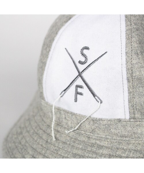 SASQUATCHfabrix.（サスクワァッチファブリックス）の「Wool Hat（ファッション雑貨・Ash Grey x White/Black・M/L）」の3枚目の写真