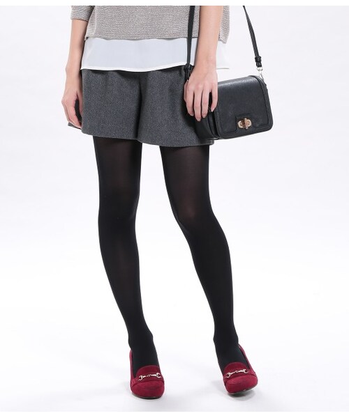 ROPE' PICNIC(ロペピクニック)の「1タックショートパンツ(パンツ・レディース・ブラック/グレー/ネイビー・36/38/40)」の3枚目の写真