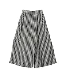 STYLENANDA | ギンガムチェックガウチョパンツ(ブラック)(その他)