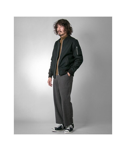 URBAN RESEARCH（アーバンリサーチ）の「ワイドロングトラウザー（パンツ・メンズ・BLK/CCL・M/L）」の4枚目の写真