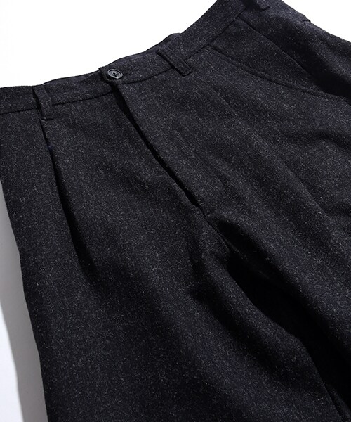 FREAK'S STORE(フリークスストア)の「ウールタックガウチョパンツ(パンツ・メンズ・チャコールグレー/ブラック/ボーダー/ストライプ/その他/柄6・M/L)」の10枚目の写真