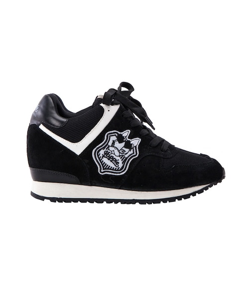 gracegift（グレースギフト）の「Hippie徽章內增高休閒鞋（シューズ・レディース・黑/灰・35/36/37/38/39/40/41）」の2枚目の写真