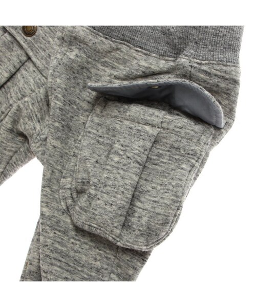 F.O.KIDS（エフオーキッズ）の「裏シャギーカットソーカーゴパンツ（パンツ・キッズ・ブラック/ブラウン/グリーン/グレー/パープル/イエロー・80/90/95/100/110/120/130/140）」の14枚目の写真