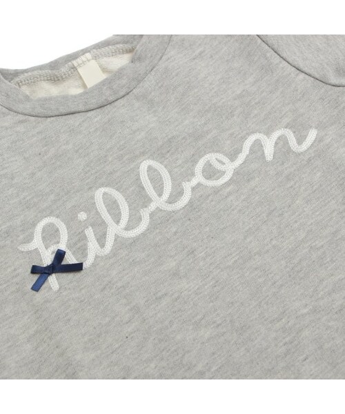 apres les cours（アプレレクール）の「◎裾フリルRibbonトレーナー（トップス・キッズ・グレー/ネイビーブルー・80/90/100/110/120/130/140）」の6枚目の写真