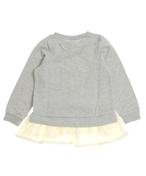 apres les cours（アプレレクール）の「◎裾フリルRibbonトレーナー（トップス・キッズ・グレー/ネイビーブルー・80/90/100/110/120/130/140）」の3枚目の写真