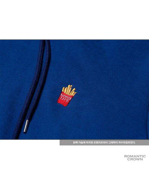 ROMANTIC CROWN（ロマンティッククラウン）の「frenchfries hoodie_blue（その他・メンズ・기타）」の4枚目の写真