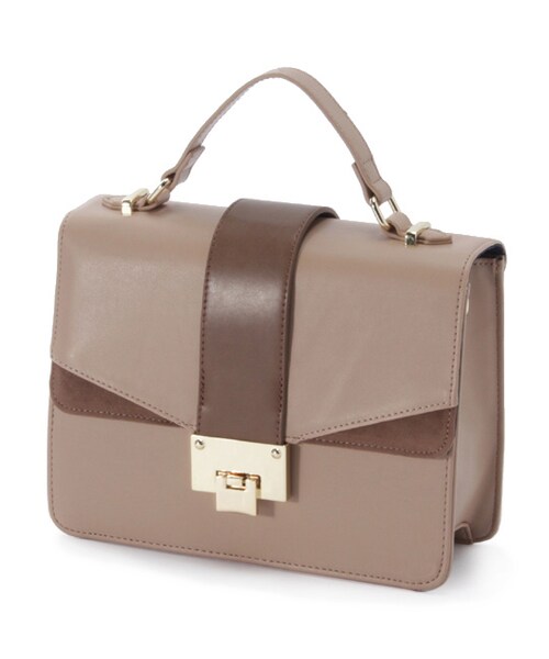 PAGEBOY（ページボーイ）の「2wayフラップハンドバッグ（バッグ・レディース・ブラック/ベージュ/ブラック系）」の3枚目の写真