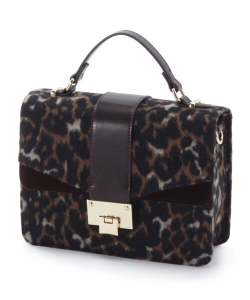 PAGEBOY（ページボーイ）の「2wayフラップハンドバッグ（バッグ・レディース・ブラック/ベージュ/ブラック系）」の2枚目の写真